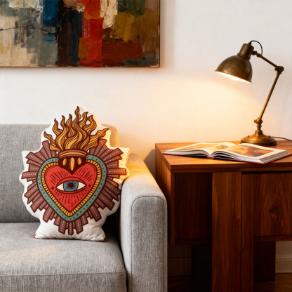 Purplehecate Sacred Heart Pillow