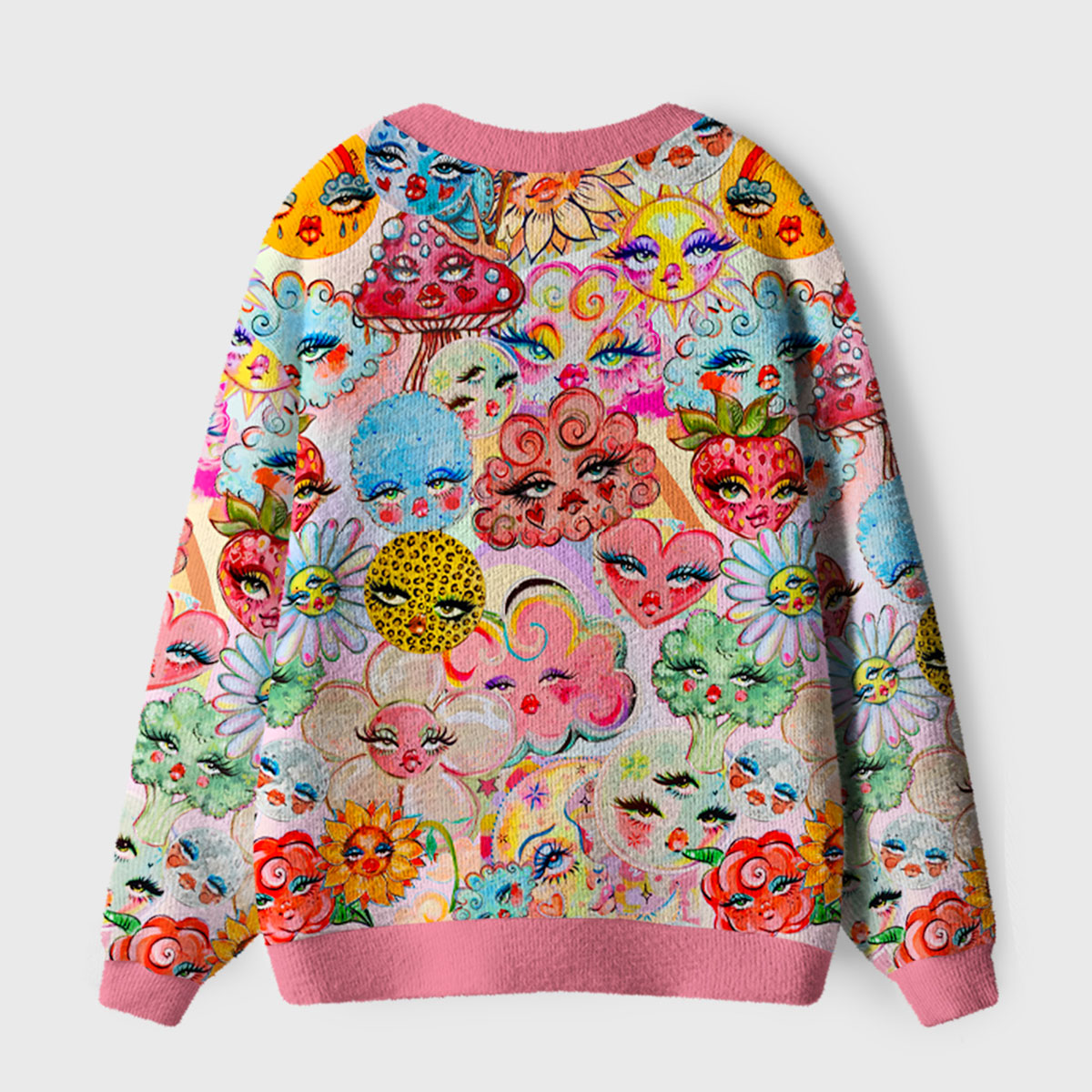 Purplehecate Dream Bloom Ugly Ugly Cardigan Sweaters