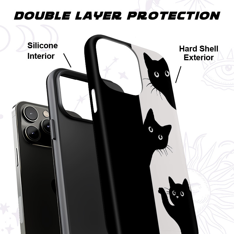 Purplehecate Peekaboo Cats Phone Case
