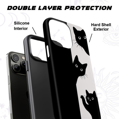 Purplehecate Peekaboo Cats Phone Case