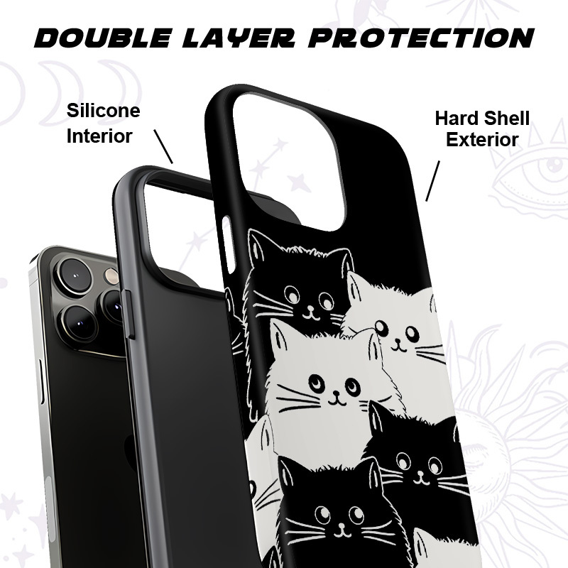Purplehecate Curious Cats Phone Case