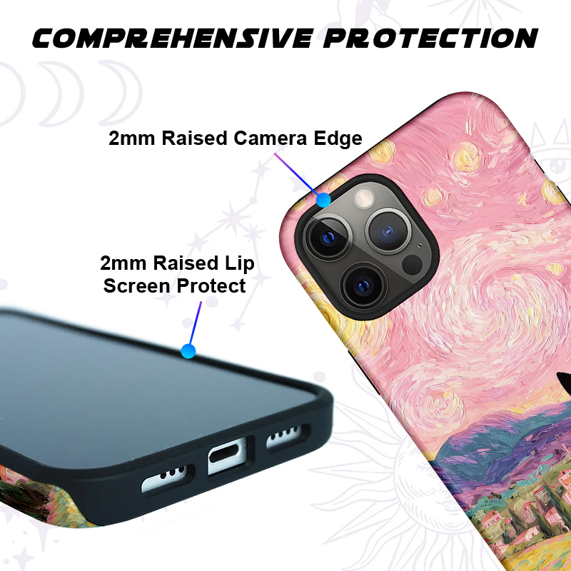 Purplehecate Starlit Witchy Night Cat Phone Case