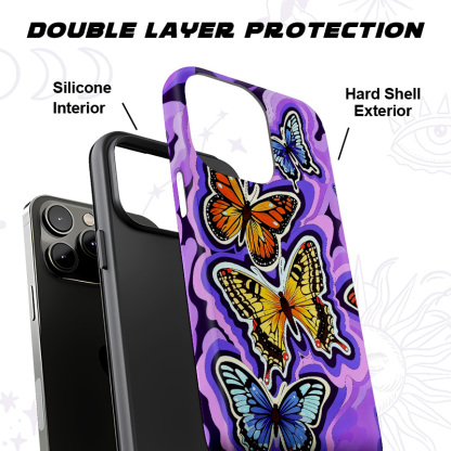Purplehecate Psychedelic Butterfly Phone Case