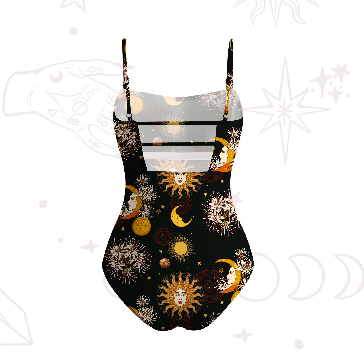 Purplehecate Stellar Symphony Slim-Strap Swimsuit