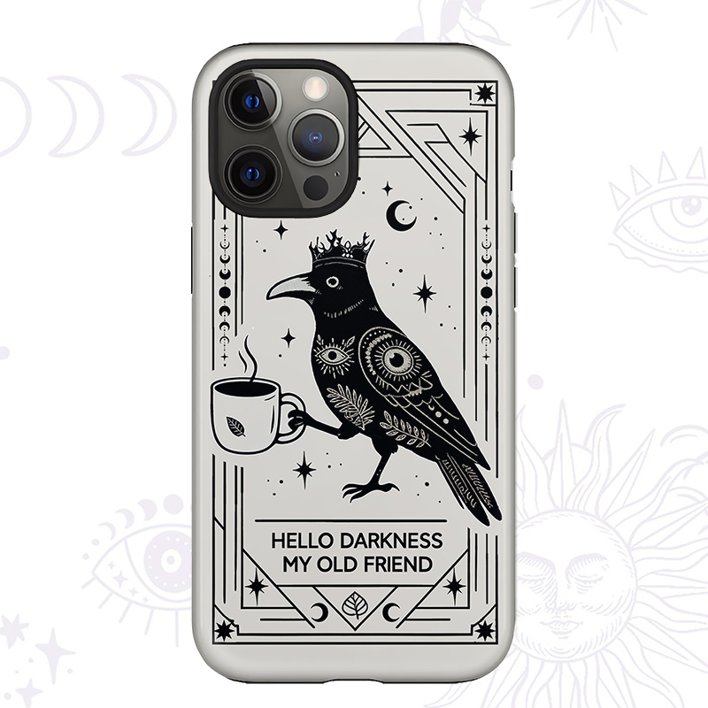 Purplehecate Hello Darkness My Old Friend Phone Case