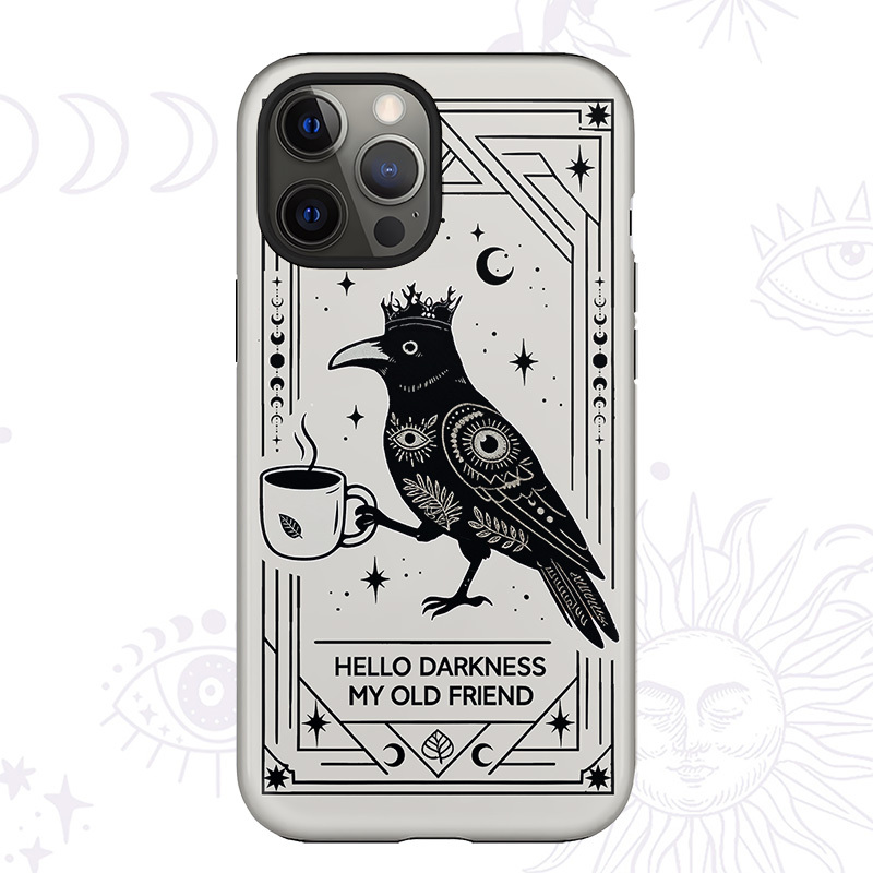 Purplehecate Hello Darkness My Old Friend Phone Case