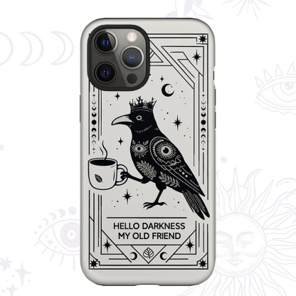 Purplehecate Hello Darkness My Old Friend Phone Case