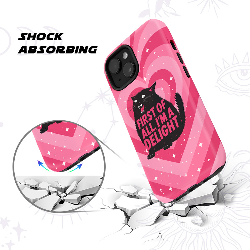 Purplehecate First Of All I'm A Delight Cat Phone Case