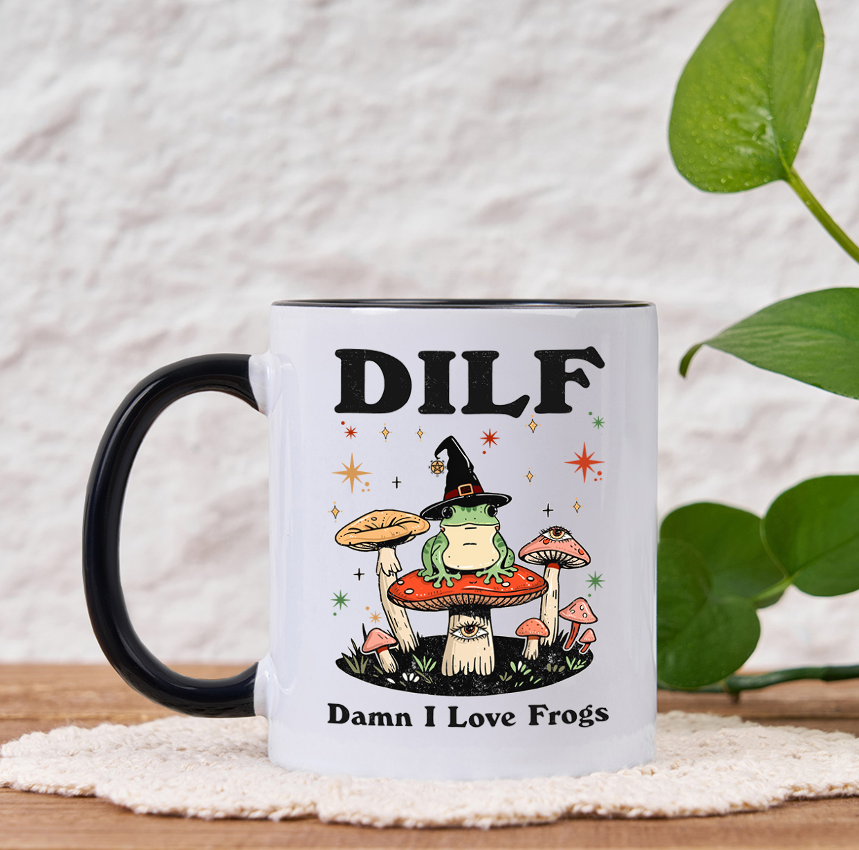 Purplehecate Dilf Damn I Love Frogs Mug