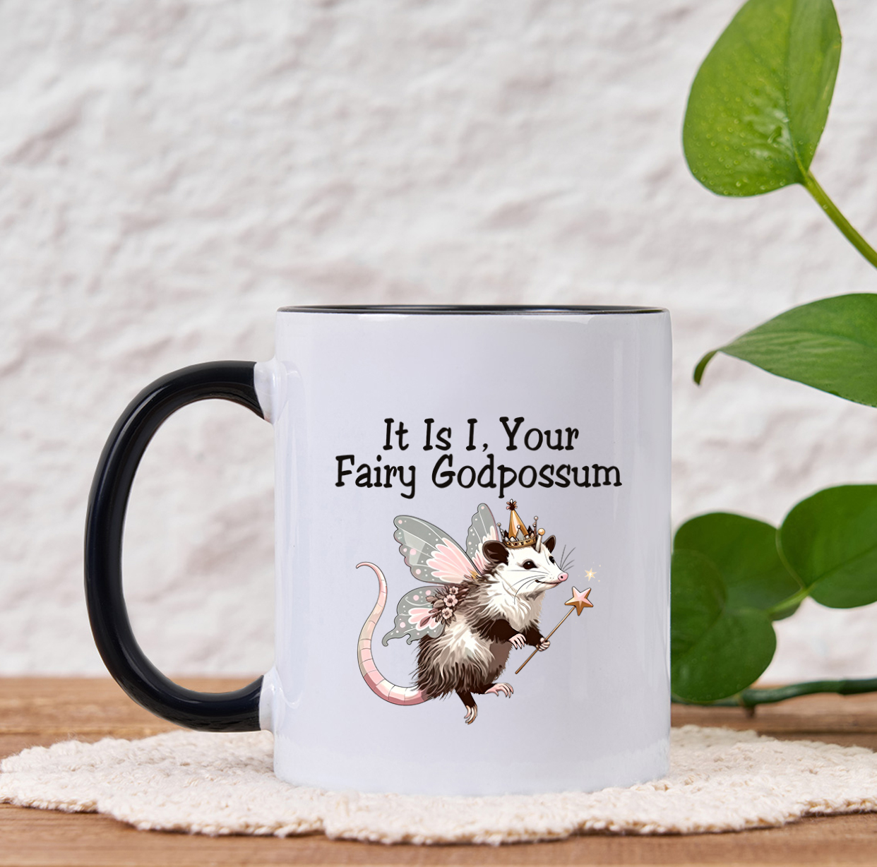 Purplehecate It Is I Your Fairy Godpossum Mug