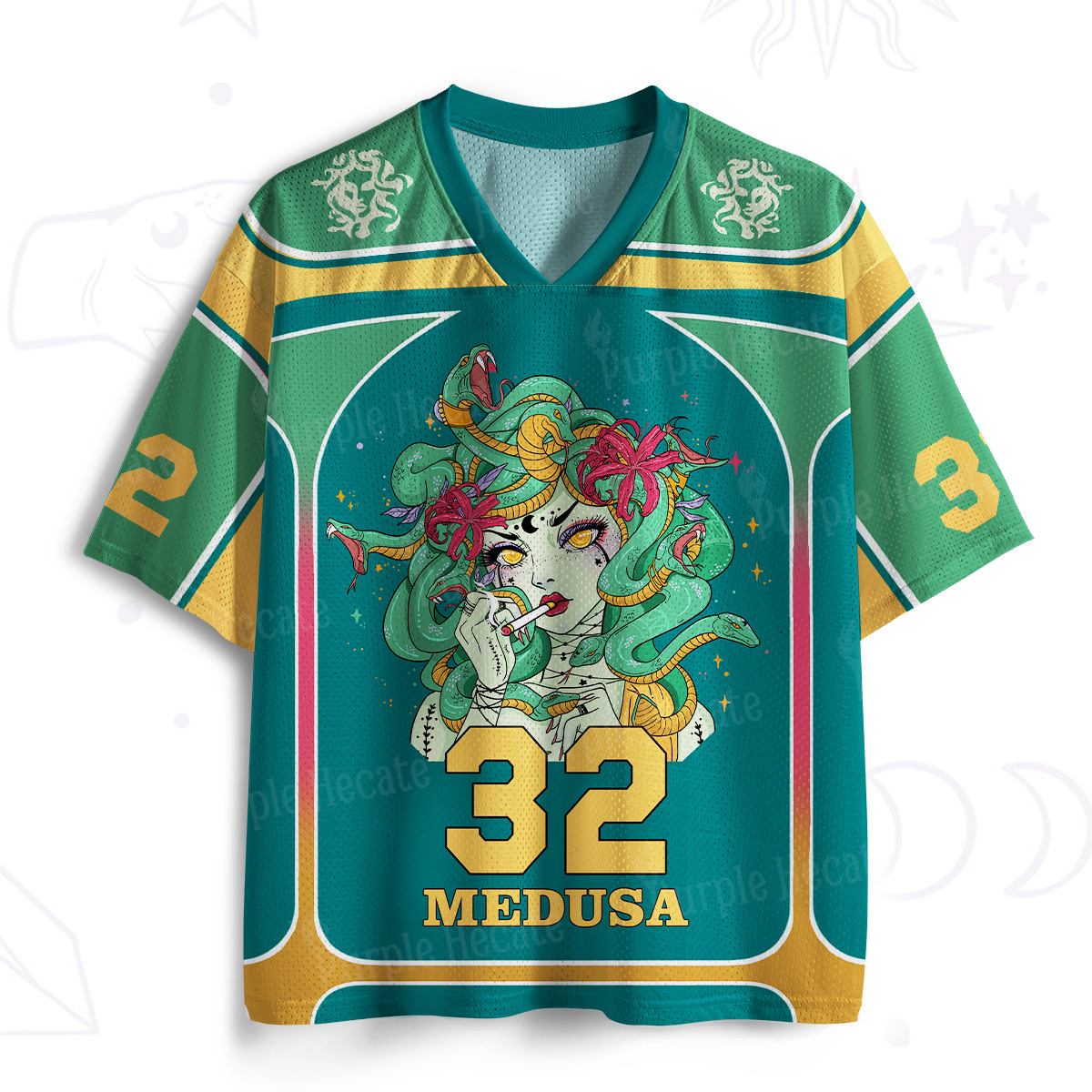 Purplehecate The Greek Goddess Medusa Mesh Jersey