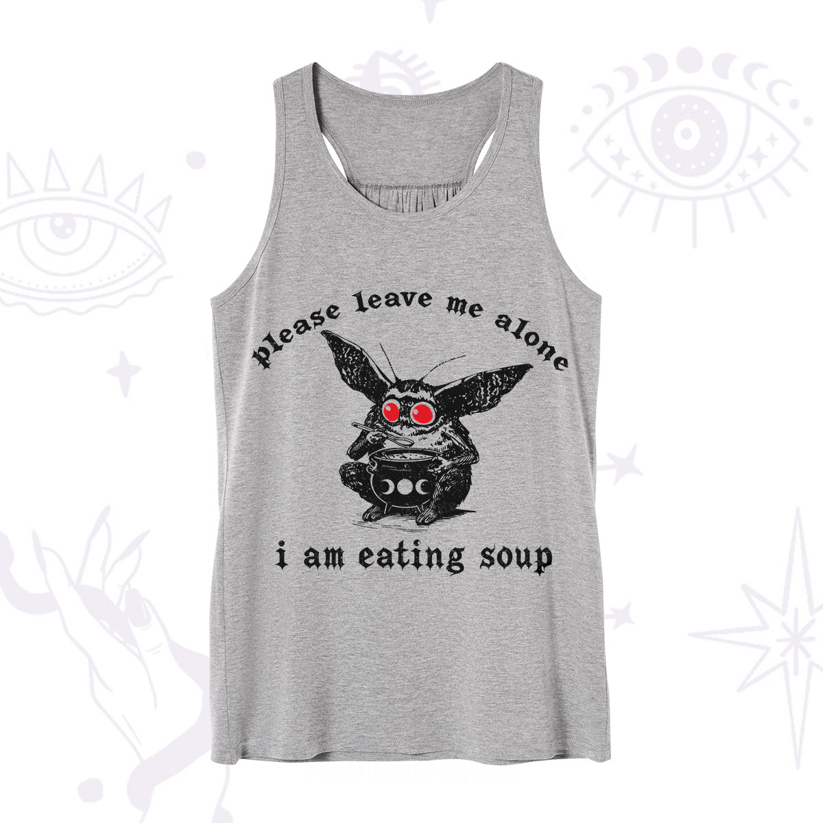 Purplehecate Mothman Eating Soup Tank