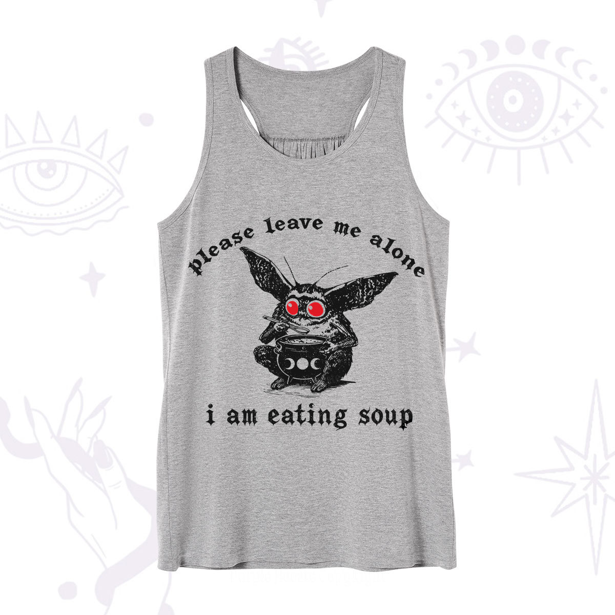 Purplehecate Mothman Eating Soup Tank