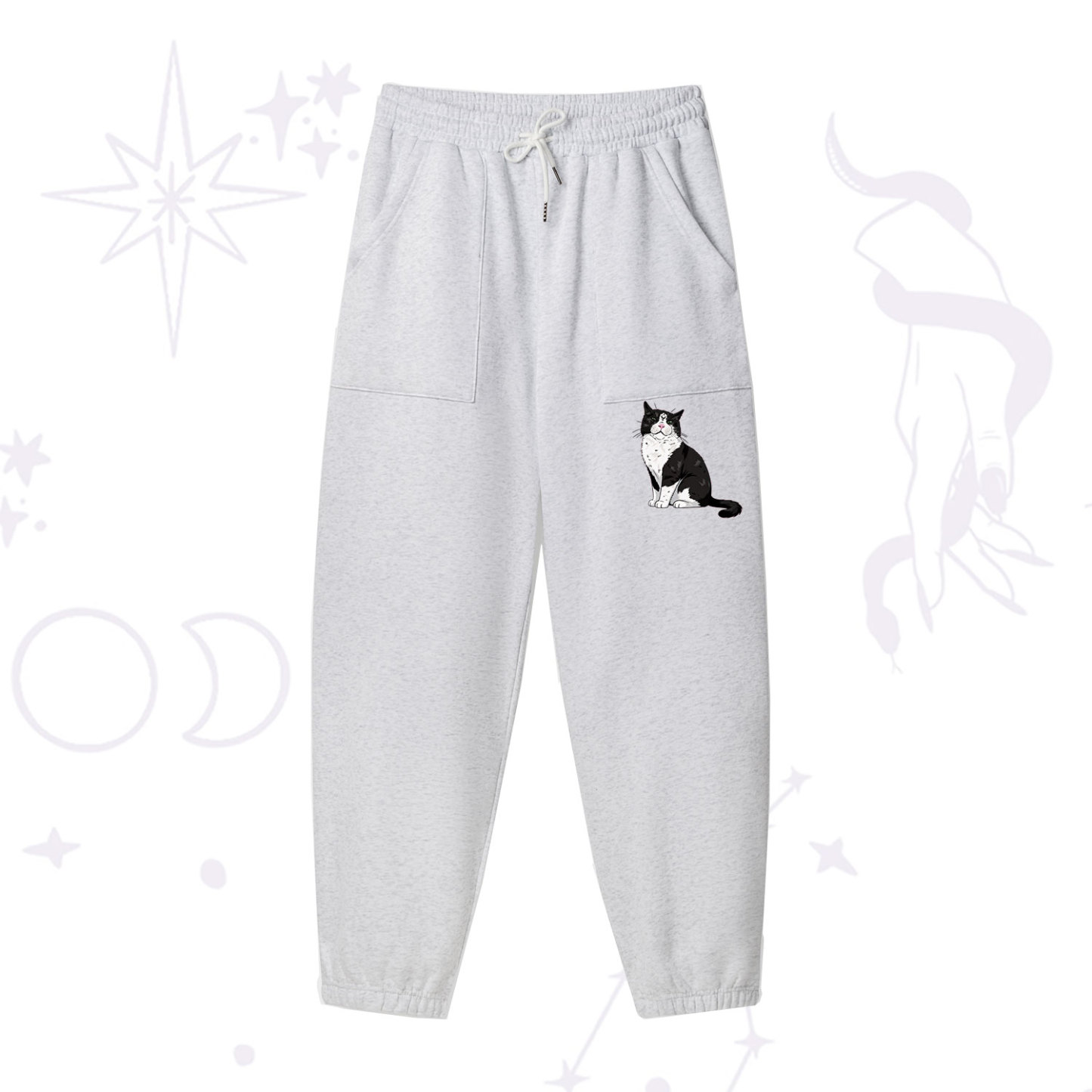 Purplehecate Sorry I Can't Go I'm an Indoor Cat Fleece Sweatpants