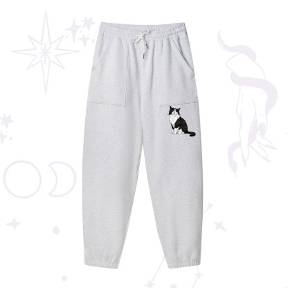 Purplehecate Sorry I Can't Go I'm an Indoor Cat Fleece Sweatpants