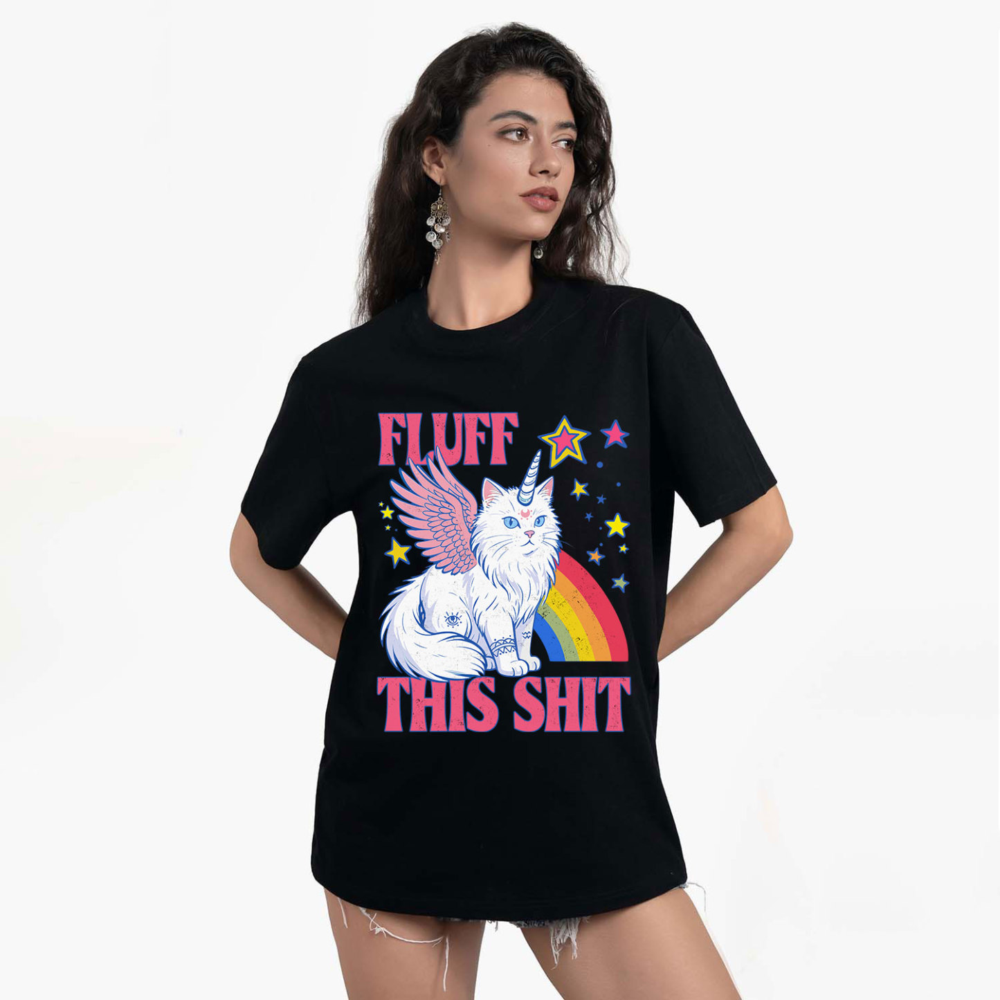 Purplehecate Fluff This Sh*t Cat T-Shirt