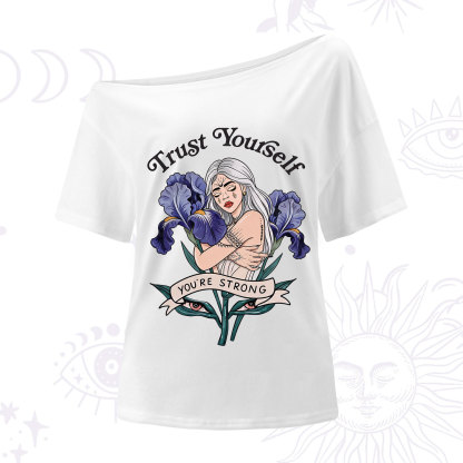 Purplehecate Trust Yourself One Shoulder T-Shirt