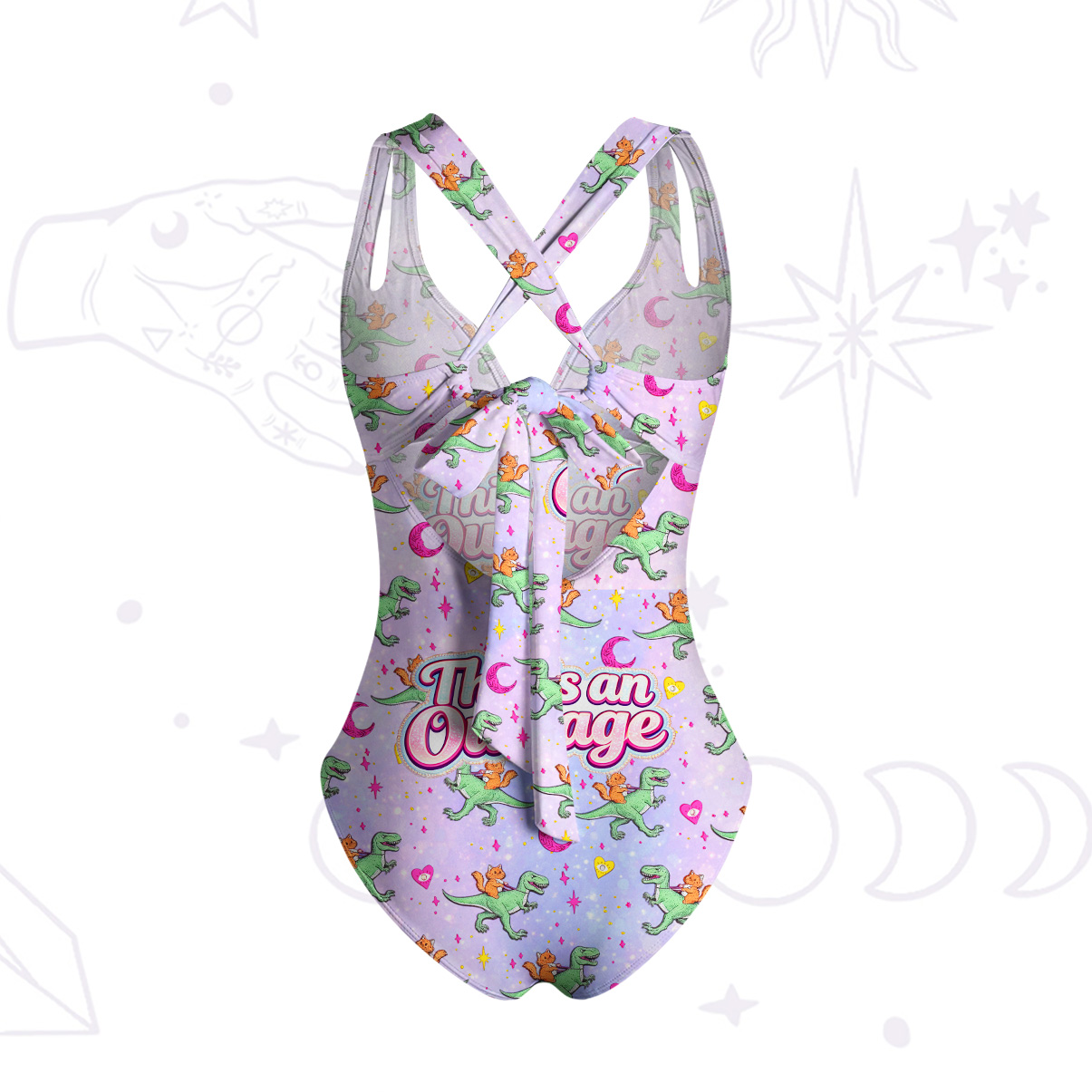 Purplehecate This is an Outrage One-Piece Swimsuit