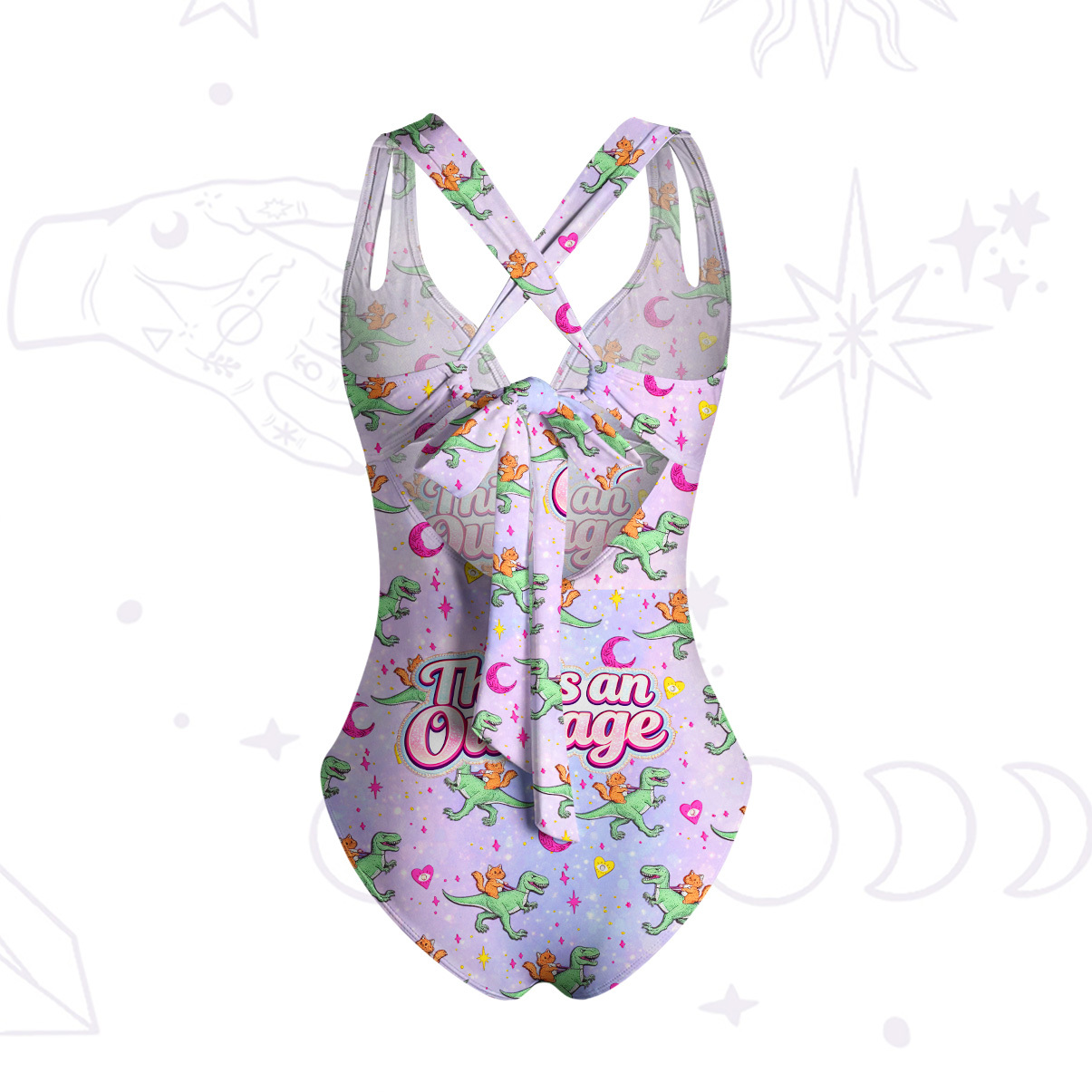Purplehecate This is an Outrage One-Piece Swimsuit