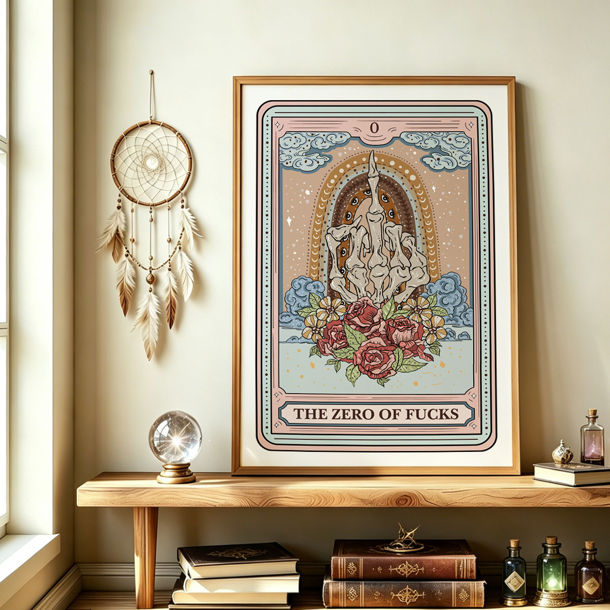 Purplehecate The Zero Of Fucks Tarot Unframed Poster