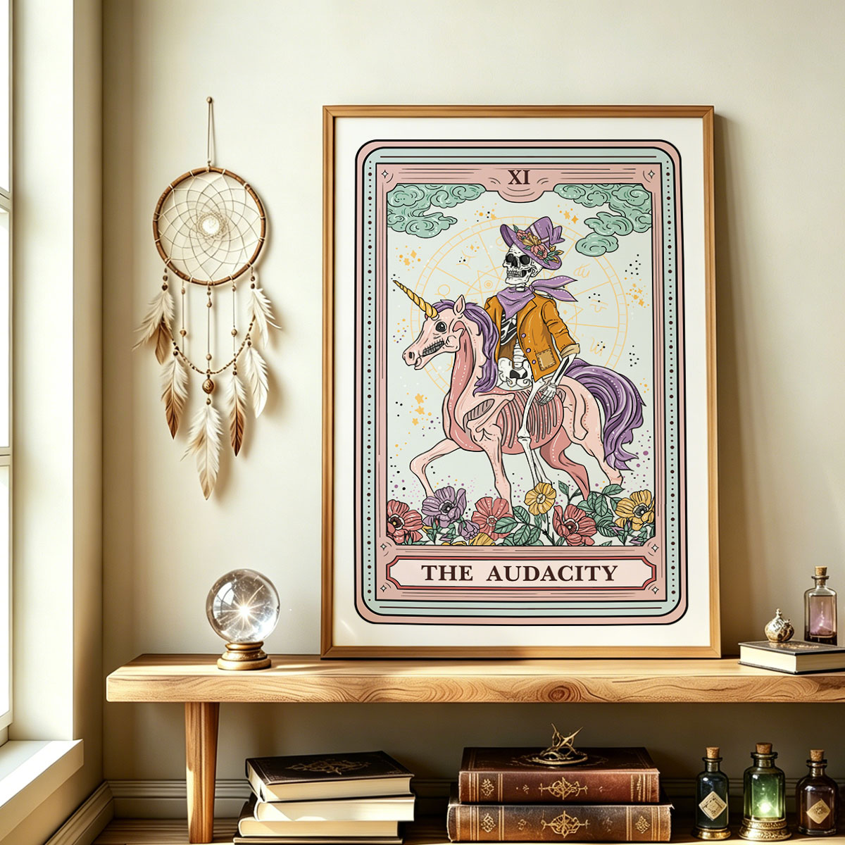 Purplehecate The Audacity Tarot Card Unframed Poster