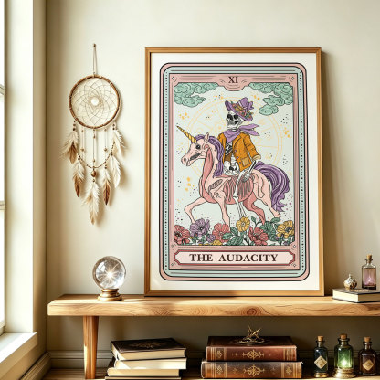 Purplehecate The Audacity Tarot Card Unframed Poster