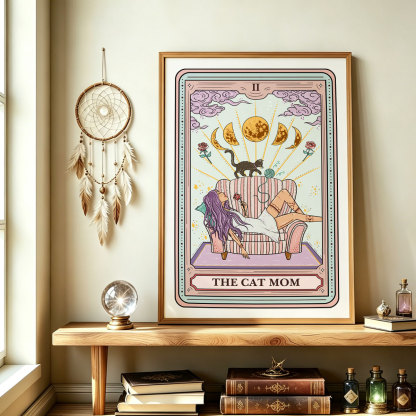 Purplehecate The Cat Mom Tarot Unframed Poster