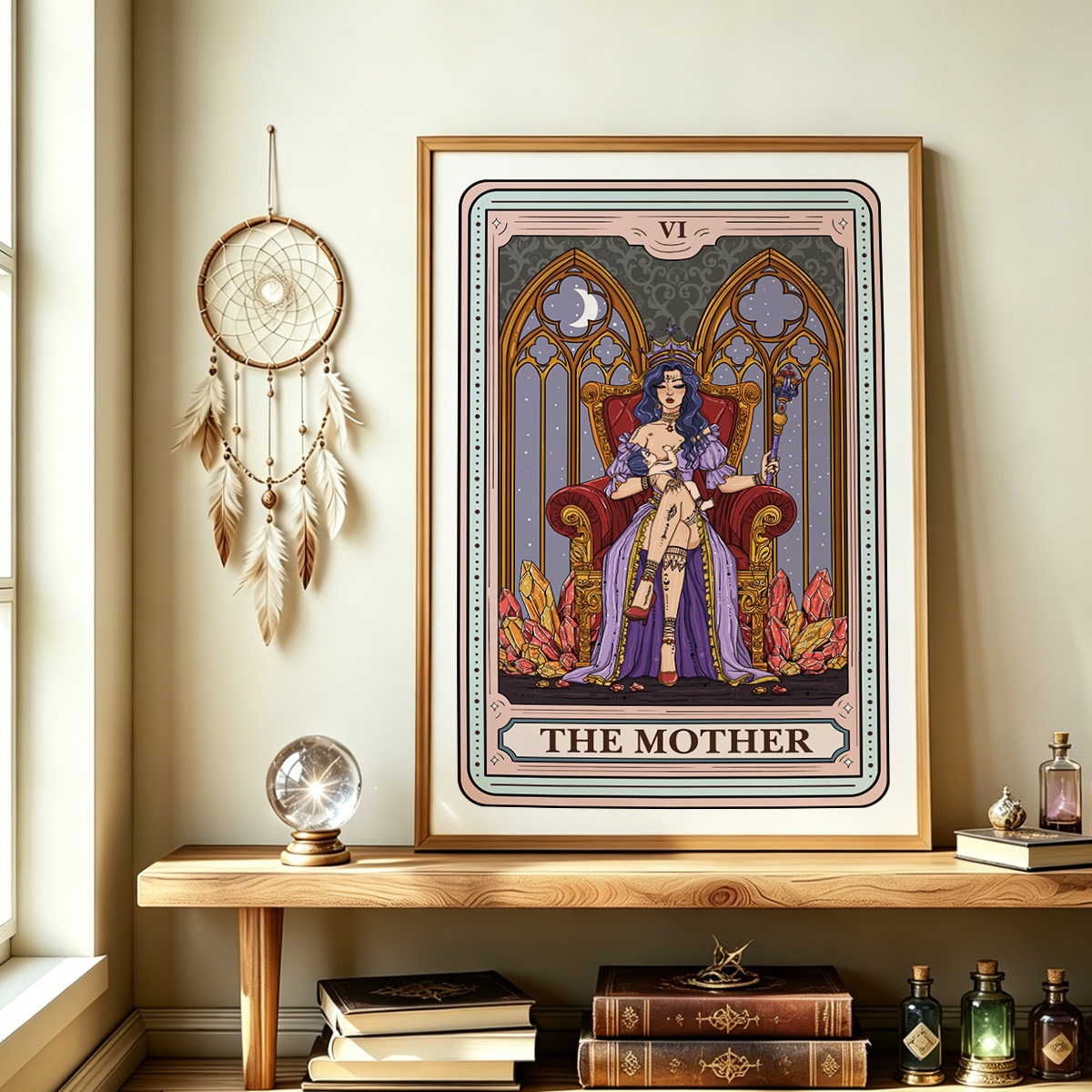 Purplehecate The Mother Tarot Card Unframed Poster