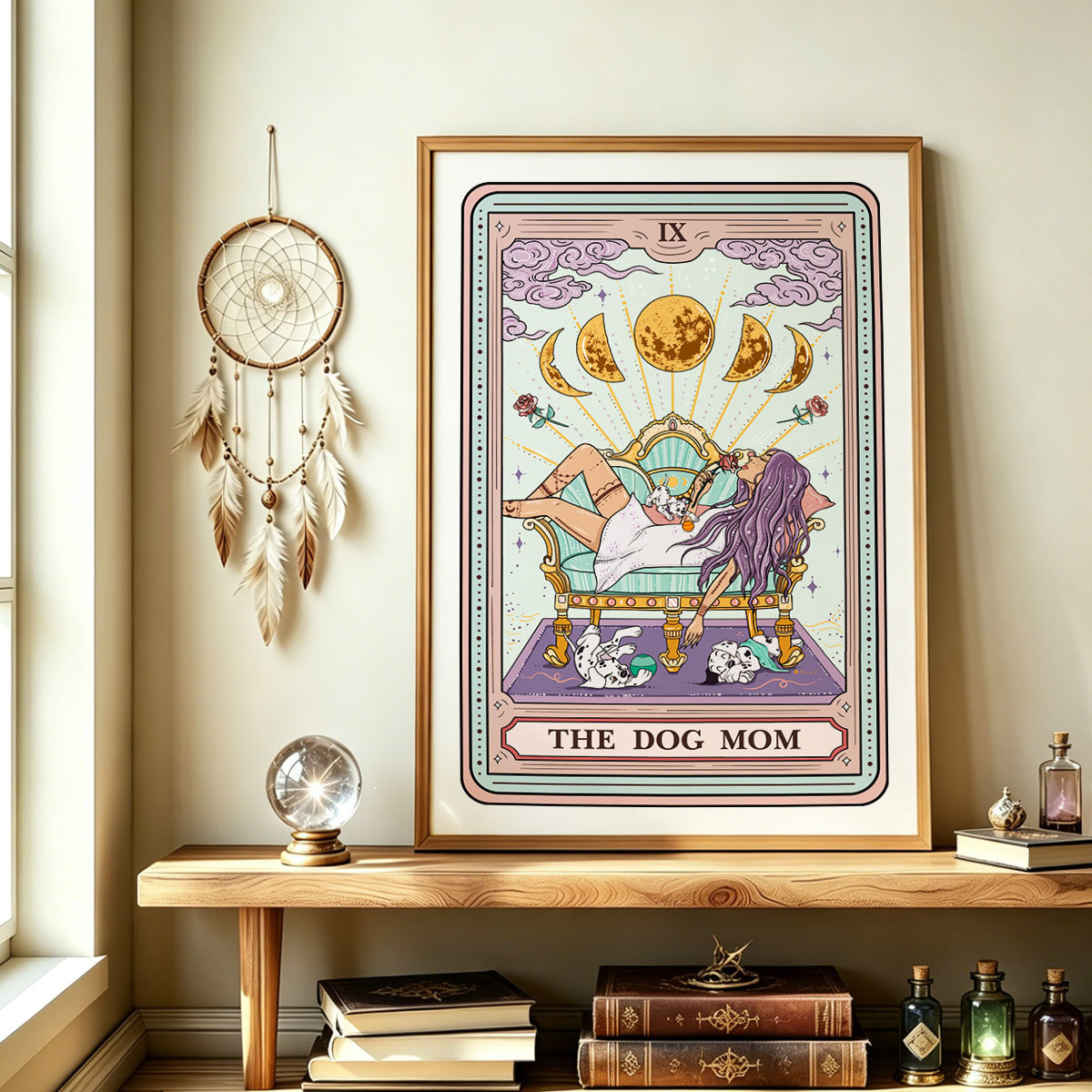 Purplehecate The Dog Mom Tarot Unframed Poster