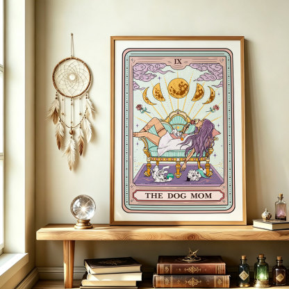 Purplehecate The Dog Mom Tarot Unframed Poster