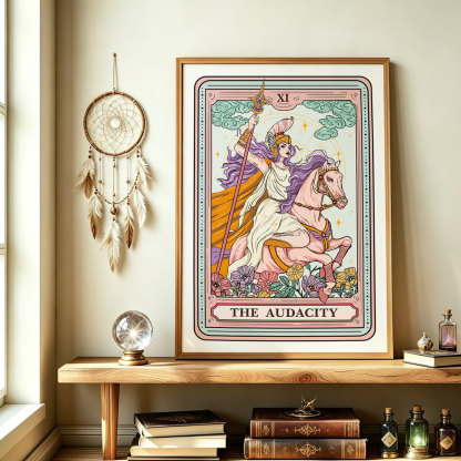 Purplehecate The Audacity Tarot Card Unframed Poster