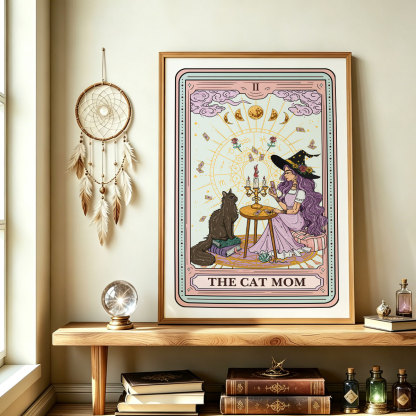 Purplehecate The Cat Witch Mom Tarot Unframed Poster