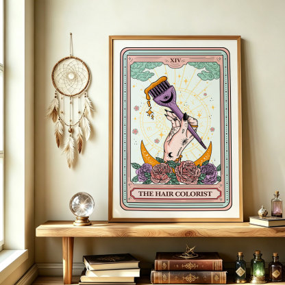 Purplehecate The Hair Colorist Tarot Unframed Poster