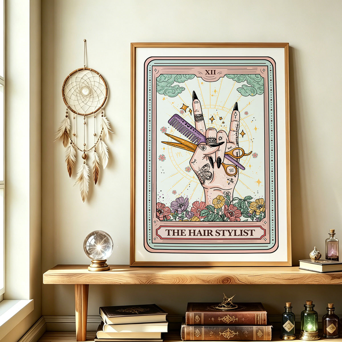 Purplehecate The Hair Stylist Tarot Unframed Poster