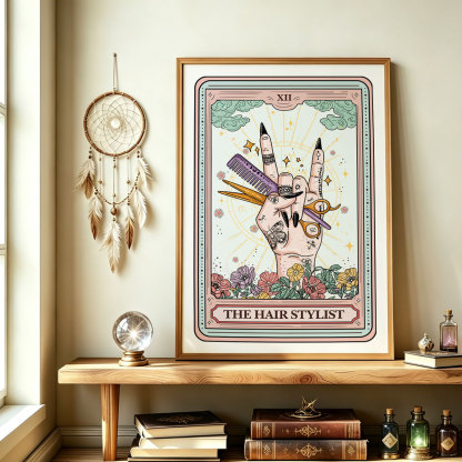 Purplehecate The Hair Stylist Tarot Unframed Poster