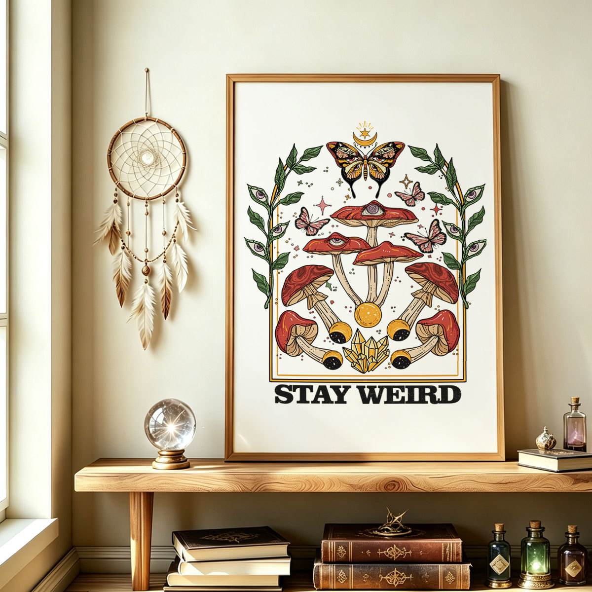 Purplehecate Stay Weird Unframed Poster