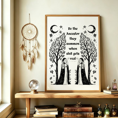 Purplehecate Be The Ancestor They Summon When Shit Gets Real Unframed Poster