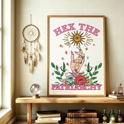 Purplehecate Hex The Patriarchy Witchy Unframed Poster