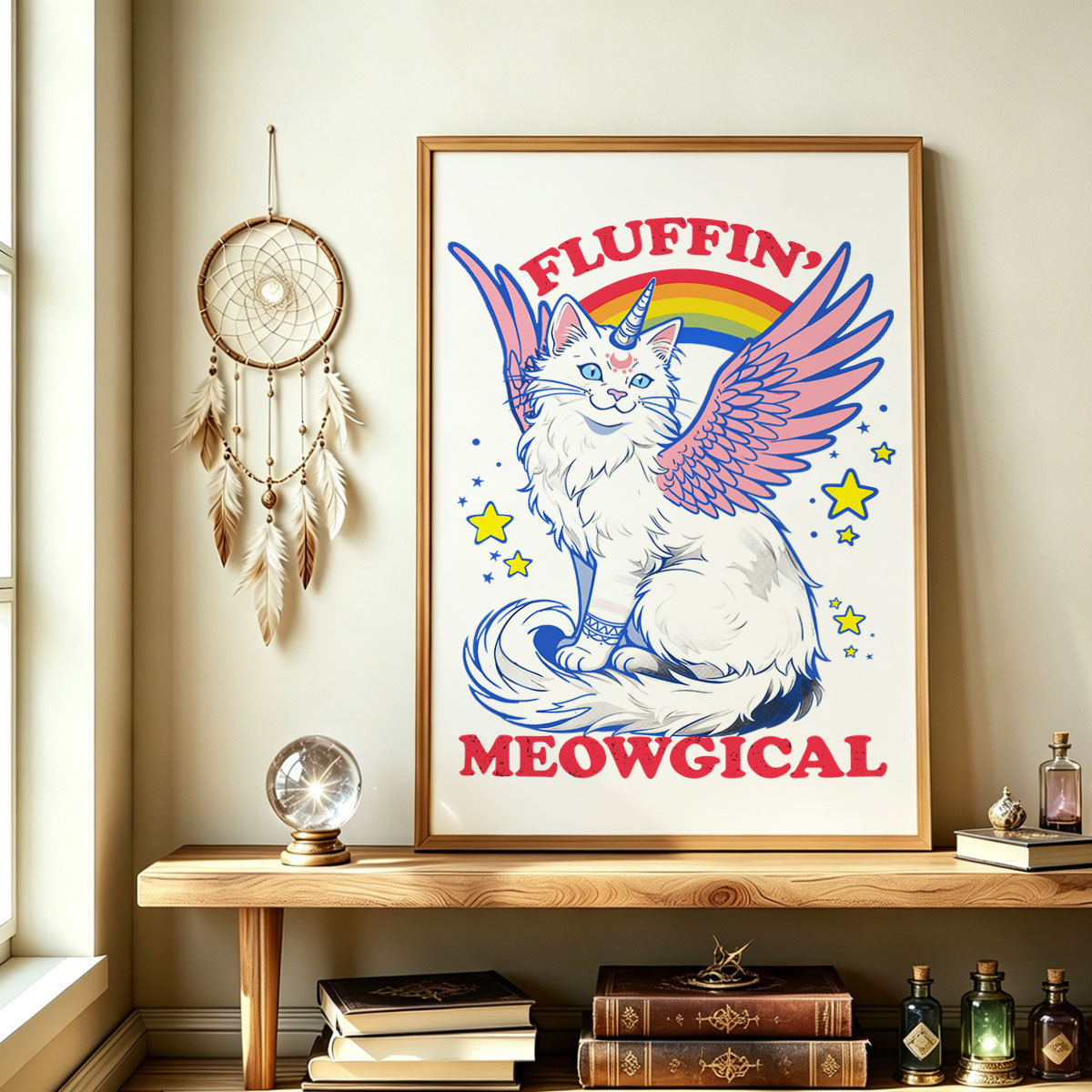 Purplehecate Fluffin Meowgical Unframed Poster