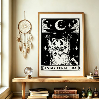 Purplehecate The In My Feral Era Oracle Card Unframed Poster