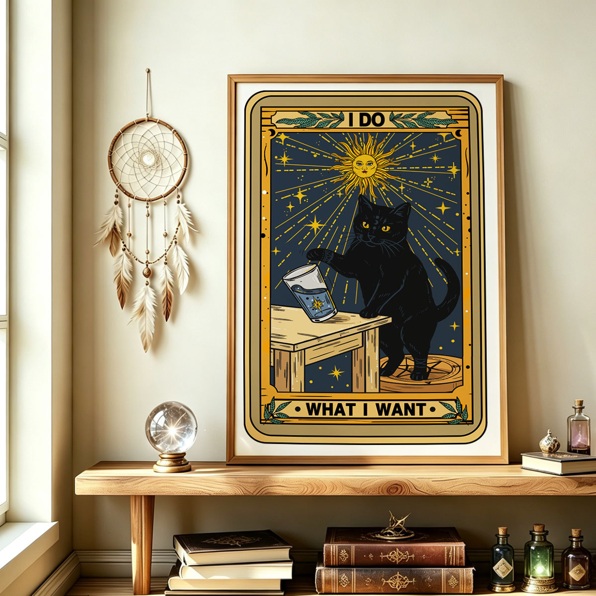 Purplehecate I Do What I Want Cats Unframed Poster