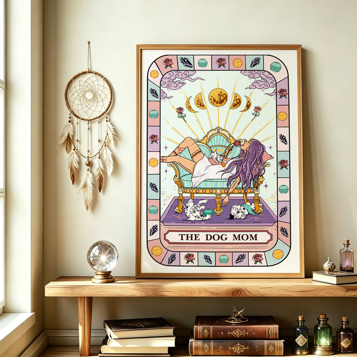 Purplehecate The Chill Dog Mom Unframed Poster