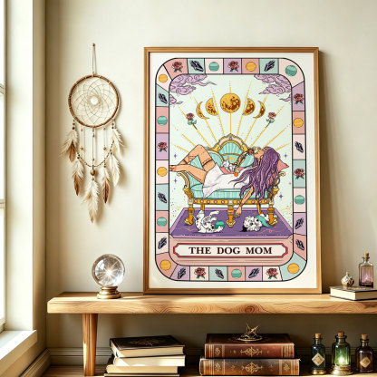 Purplehecate The Chill Dog Mom Unframed Poster