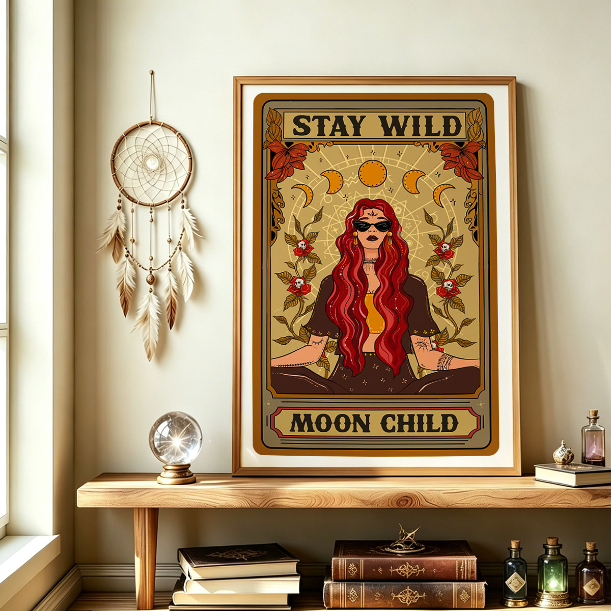 Purplehecate The Stay Wild Moon Child Oracle Card Unframed Poster