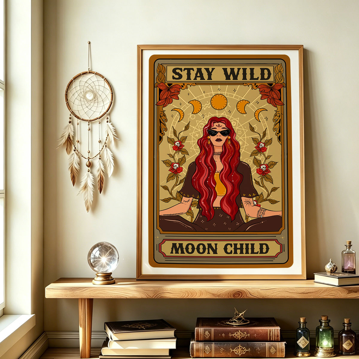 Purplehecate The Stay Wild Moon Child Oracle Card Unframed Poster