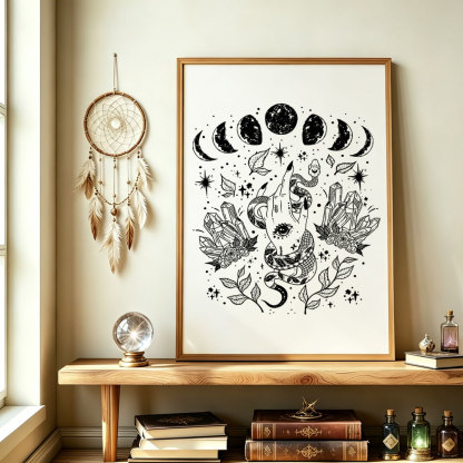 Purplehecate Reach For The Moon Unframed Poster