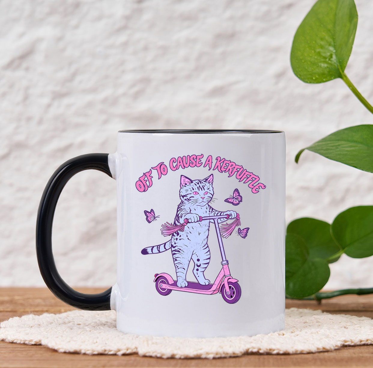 Purplehecate Off To Cause A Kerfuffle Cat Mug