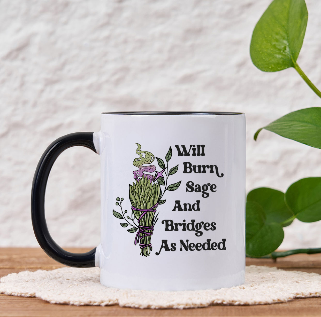 Purplehecate Will Burn Sage and Bridges Mug