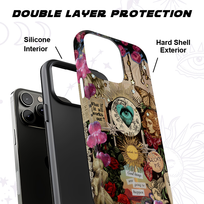 Purplehecate Lucky Me Sacred Heart Eye Phone Case
