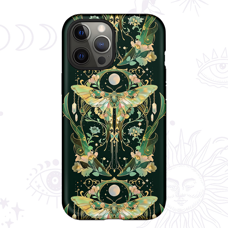 Purplehecate Moon Moth Rave Phone Case